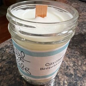 Beeswax based citronella candle